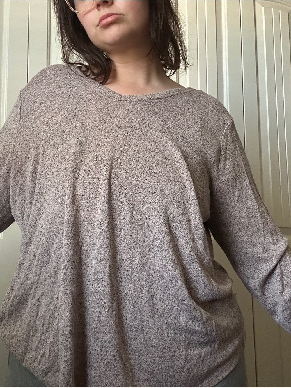 Maurice’s 24/7 Cozy Long Sleeve Scoop Neck Women's Top Size 2 - Picture 2 of 4